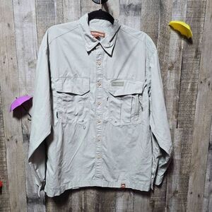 Simms 3XDry Vented Fishing Hiking Shirt Mens Roll Up Sleeve